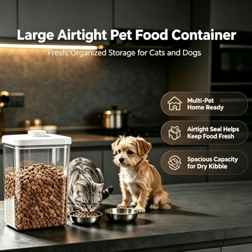 LivLab Mker Pet Food Storage Container With Lids & Cup - Image 3