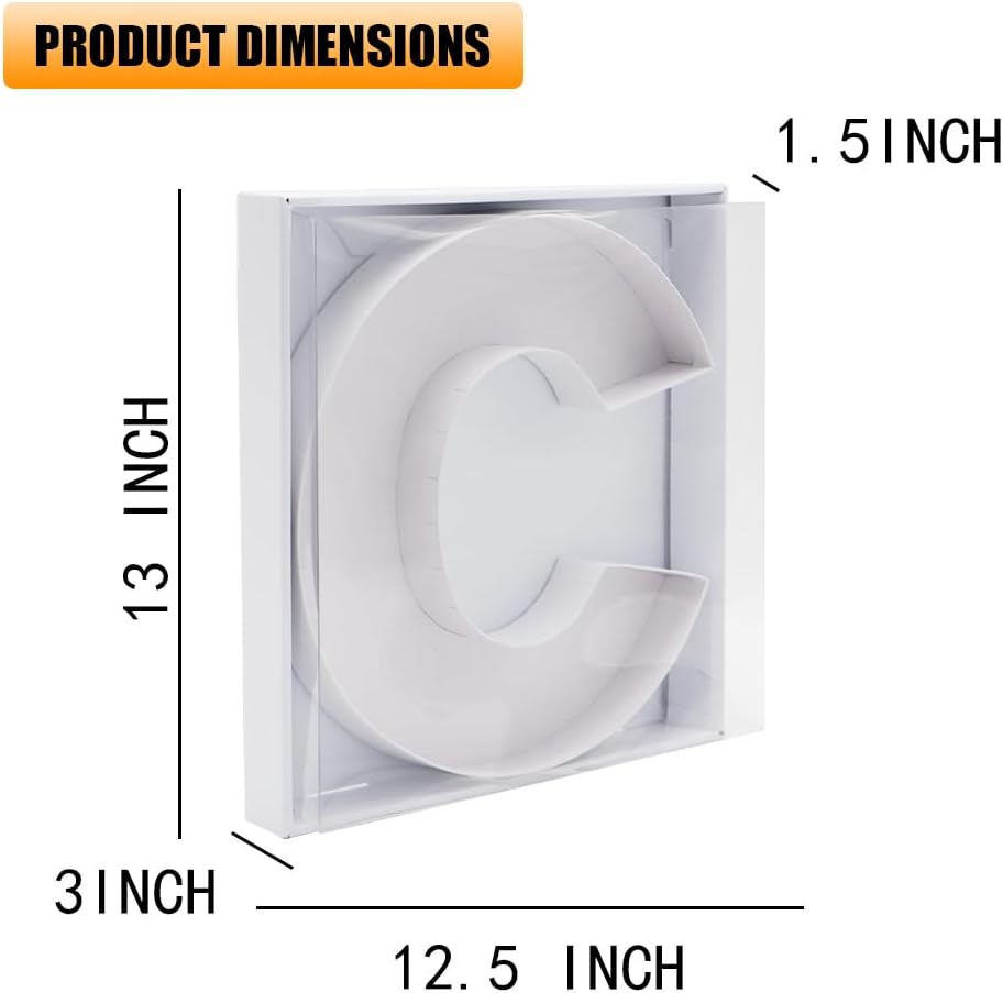 12" Fillable Cardboard Letter Charcuterie Gift Cupcake Box With Cover Sweets Packaging (C)