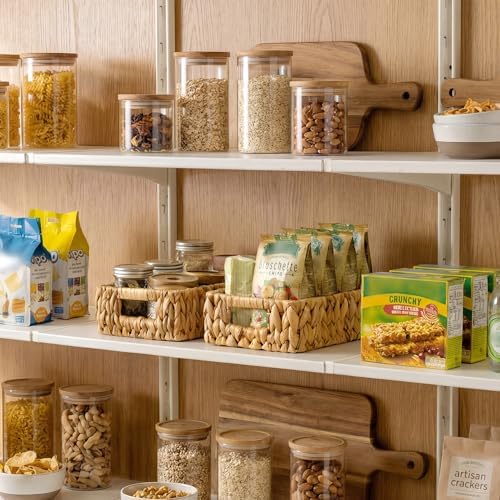 StorageWorks Small Wicker Baskets for Shelves, Shallow Baskets, 2-Pack - Image 2