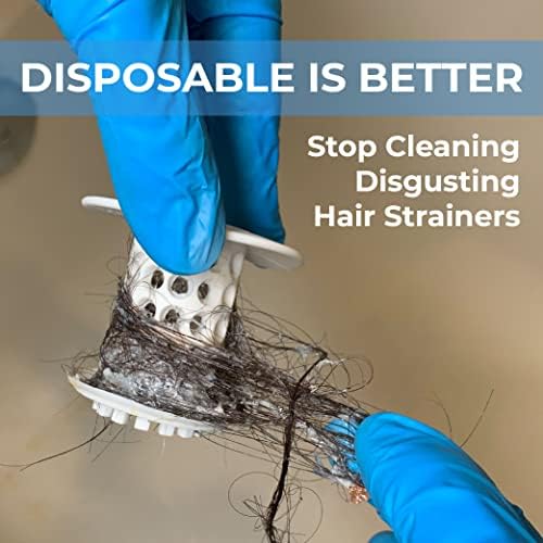 Disposable HairClaw 20 Pack | Bathtub Hair Catcher Strainer Trap for Standard Size 1.75 inch Tub Drain | Eco-Friendly Bioplastic - Image 3