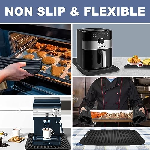 Walfos Large Silicone Trivet 16x12 Inch, Trivets for Hot Pots and Pans, Heat Resistant Pot Holders Hot Pads for Kitchen Quartz Countertops, Hot Dishes, 2 Pack - Image 3