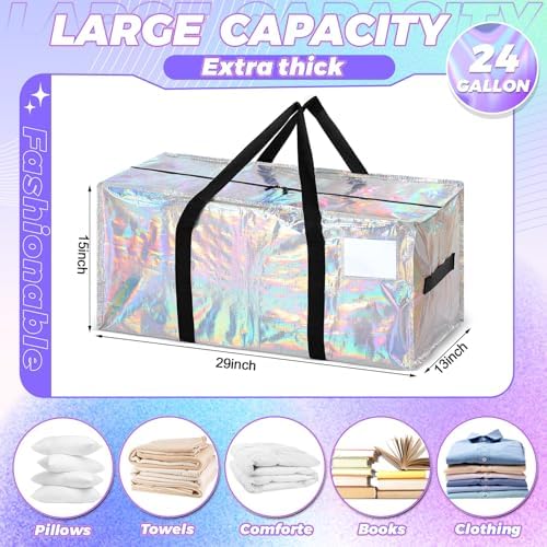 4 Pcs 24 Gallon Extra Large Moving Bags Heavy Duty Storage Bag - Image 3