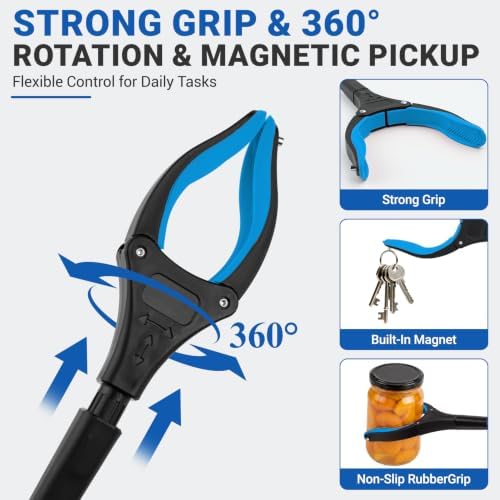 Grabber Reacher Tool - 32” Extra Long Foldable Gripper and Reaching Tool - Image 3