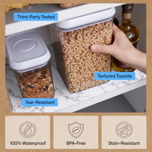 GORILLA GRIP Shelf Liner, Kitchen Drawer Protector, 12x240 Marble - Image 5