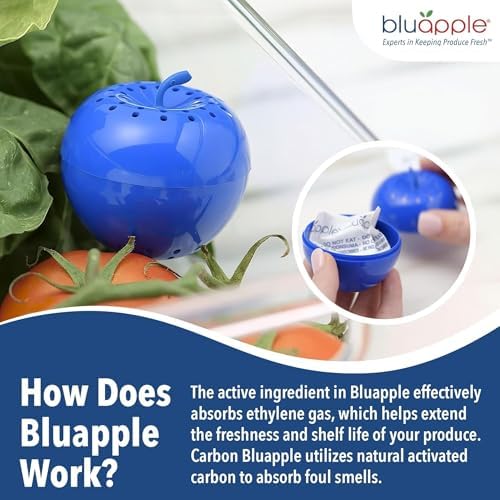 Bluapple Produce Saver Ethylene Gas Absorber with Activated Carbon, 2 Pack - Image 3