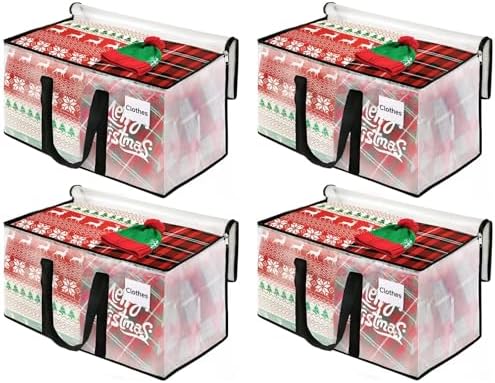 BlissTotes Moving Bags, 93L 4-Pack Storage Bags, Moving Boxes by BlissTotes