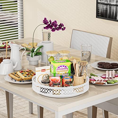 11 inch Lazy Susan Turntable - Metal Spice Organizer for Cabinet Table Top - Image 5