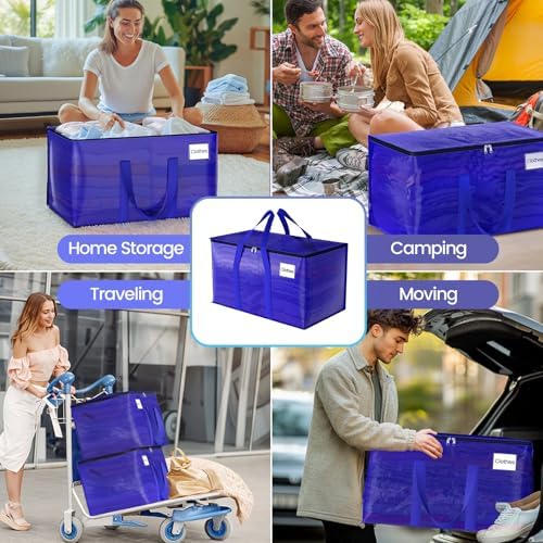 FabSpace Large Moving Storage Bags Heavy-Duty for Clothes, 8 Pack - Image 5