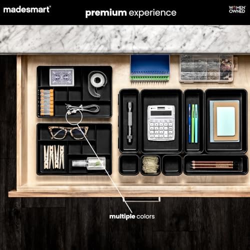 madesmart Classic 2 Piece Drawer Organizer, White - Image 5