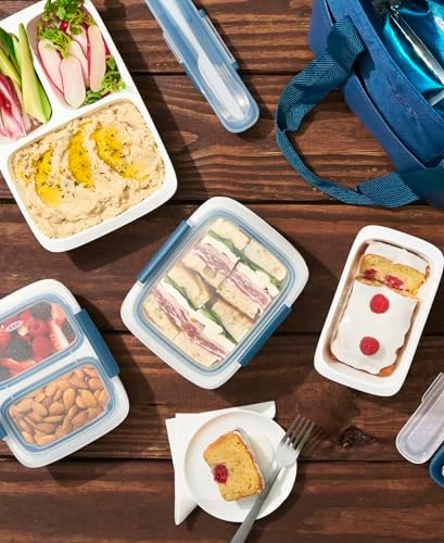 OXO Good Grips Prep & Go 2 Cup Divided Food Storage Container - Ocean Blue - Image 6