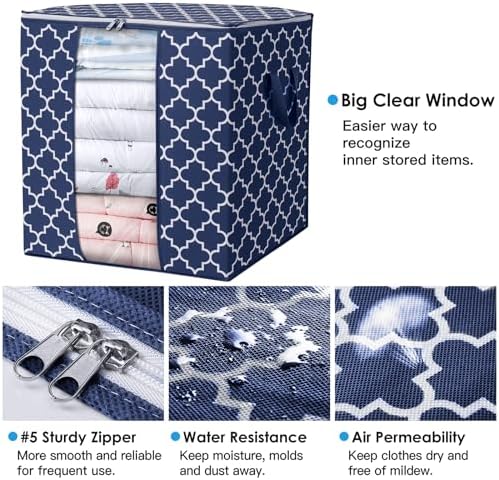 Storage Bags 2 Pack 100L Clothes Organization and Storage Containers - Image 3