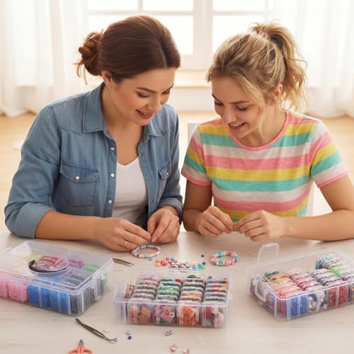 Stackable Bead Organizer 3 Tier with 90pcs Small Boxes Storage Container - Image 6