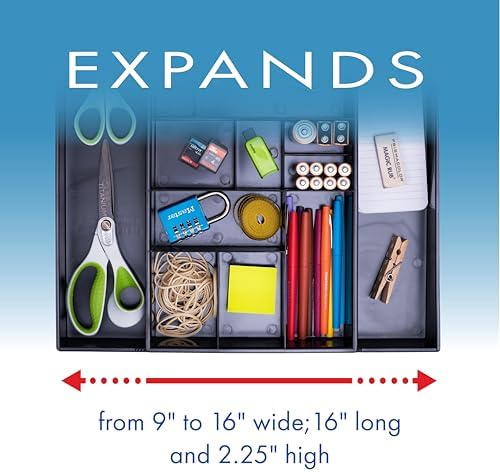 Dial Industries Expandable Office Drawer Desk Organizer Storage Tray - Image 5