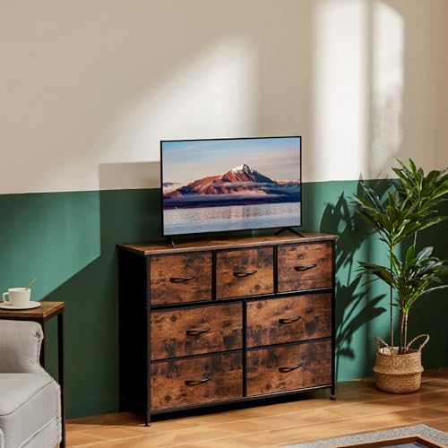 OLIXIS 7 Drawer Fabric Dresser, Storage Tower for Bedroom and Closet - Image 5