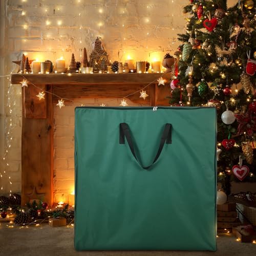 Oudain Pop up Christmas Tree Storage Bag Large, 30 x 30 x 4.3 Inch, Green - Image 2