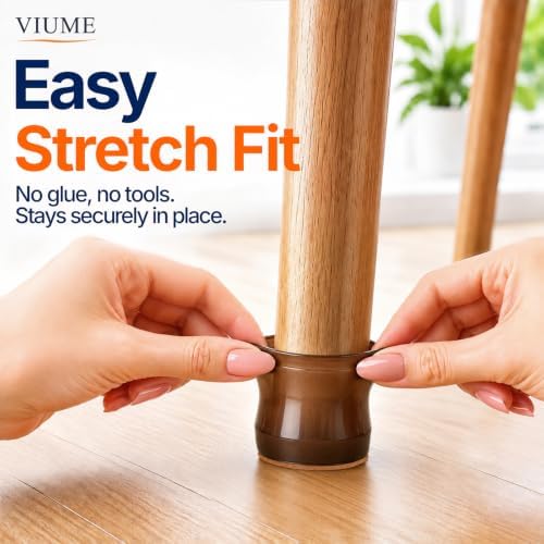 24 Pcs Chair Leg Floor Protectors for Hardwood Floors Round - Image 7