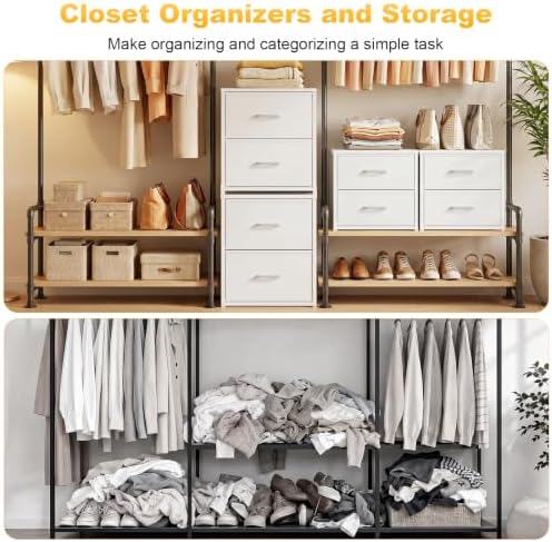 Stackable Storage Drawers, Closet Drawers, White - Image 5
