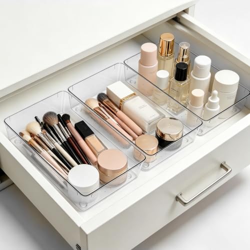 14Pack Desk Clear Drawer Organizers 6"*9" for Vanity, Bathroom, Office - Image 5