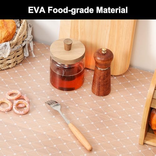 Cooyes Shelf Liner Non-Adhesive EVA Cabinet & Drawer Liner 11.8" x 120" - Image 3