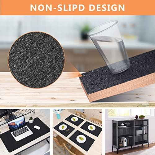 WochiTV Shelf Liner for Cabinets, Drawer Non Adhesive Non Slip Foam Mat for Kitchen, Pantry, Bathroom, Cupboard, Garage, Closet, Shelves, Drawer, Tool Box, Black 11.8 x 354 inches - Image 3