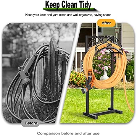 Gayuteay Garden Water Hose Holder with Storage Basket for Outside - Image 6