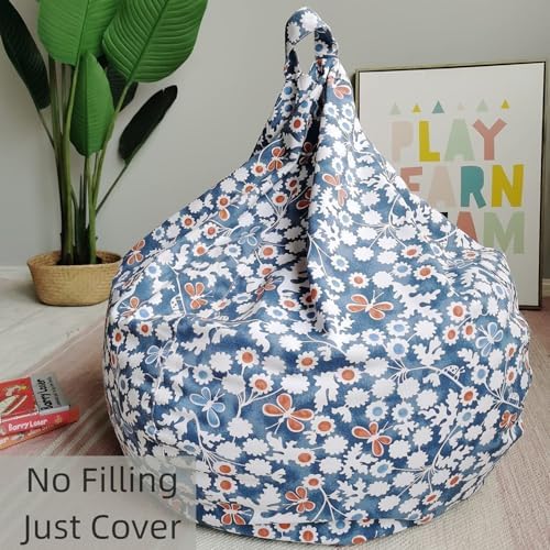 YuppieLife Stuffed Animal Storage Bean Bag Cover, 27" Velvet Toy Organizer - Image 2