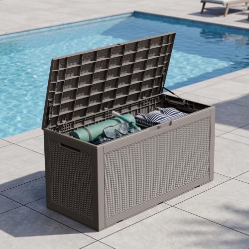 Outdoor Storage Box Waterproof, 110 Gallon Deck Box For Patio Storage - Image 5