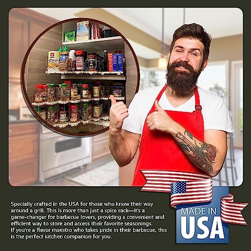 Vertical Spice Narrow Spice Rack -Sliding Spice Jars Organizer - Pantry Organizers & Storage - Slide Out Drawers for Kitchen Cabinets - Seasoning Caddy (2.3" W x 5.0" H x 10.6" D, Partially Assembled) - Image 5