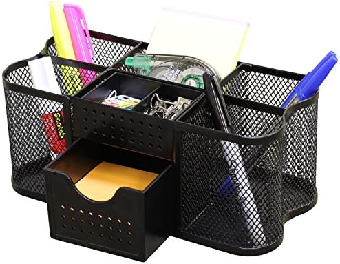 Deco Brothers Desk Organizers Pen Holder Office Caddy Storage, Black by DecoBrothers