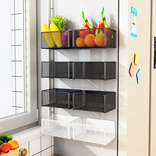 Magnetic Shelf Fridge Basket Bin for Washer Dryer Locker Whiteboard Cabinet - Image 5