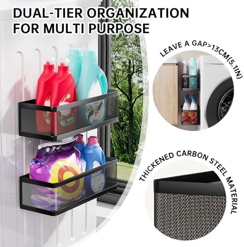 2-Pack Magnetic Shelves Laundry Room Organization - Image 4