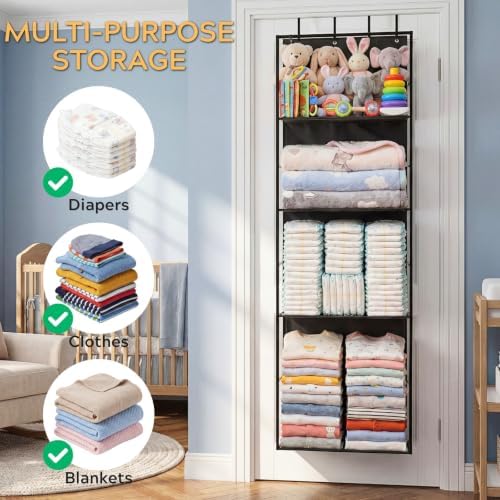Ofiray-home Over the Door Stuffed Animal Storage with Clear Dust Cover - Image 6