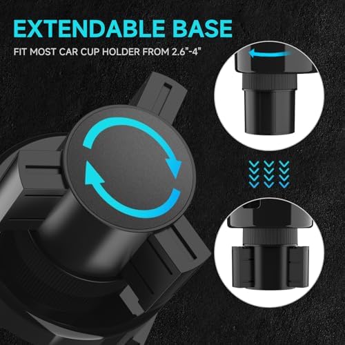 DYLEN Car Cup Holder Tray, 9.5”Detachable Car Food Tray Table for Eating - Image 5