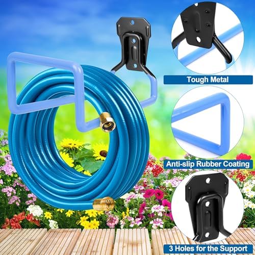 Hose Hanger Wall Mount Garden Hose Storage Water Hose Holders for Outside - Image 5