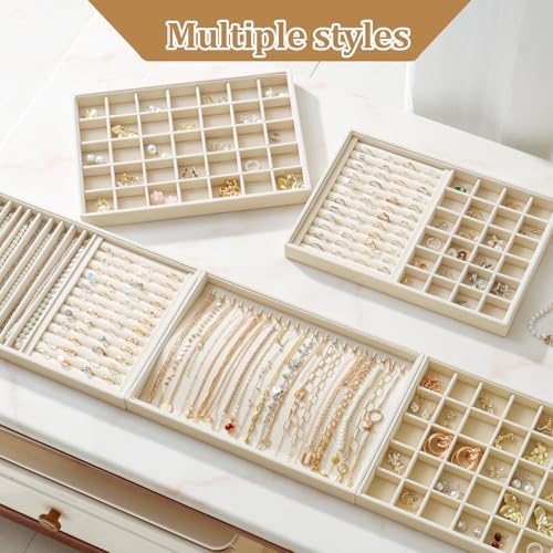 Large Velvet Jewelry Tray Display Drawer Inserts 2 Pack - Image 7