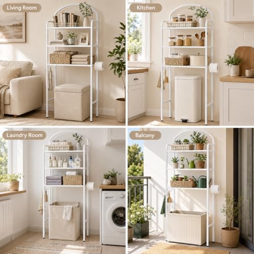 3 Tier Over The Toilet Storage Rack, Bathroom Organizer - Image 7