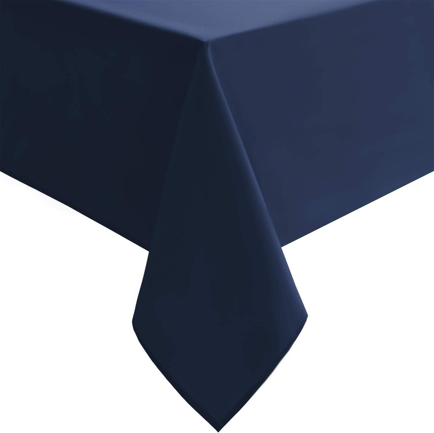 Hiasan Square Tablecloth - Waterproof Washable Polyester Table Cloth for Dining Room Kitchen Party Camping, Navy Blue, 54 x 54 Inch