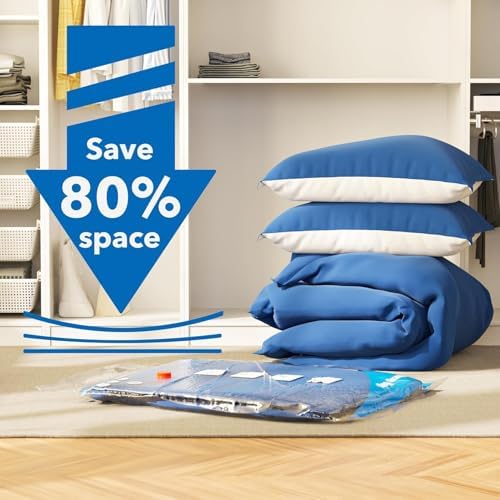 MEIQIHOME Vacuum Storage Bags, Space Saver Sealer Bags,Vacuum seal bags for clothing, Pillows, Comforters, Blankets, Bedding,Travel,6 XXL - Image 2