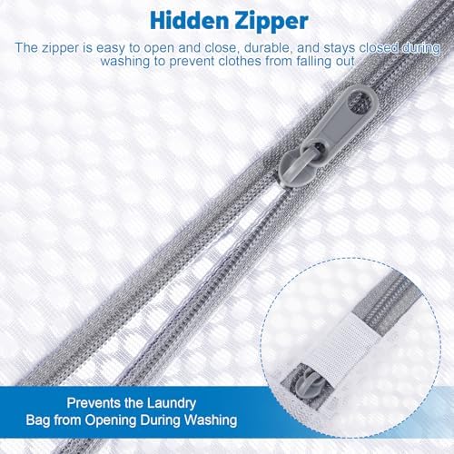 4-Pack Durable Honeycomb Mesh Laundry Bags for Delicates, 16 x 20 Inches - Image 3