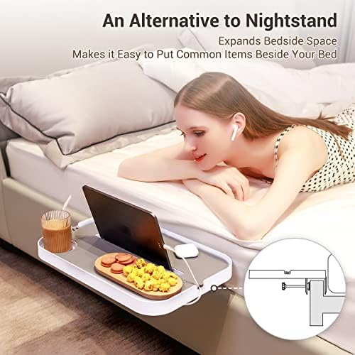 KIWIFOTOS Clip-On Bedside Shelf Nightstand for Dorm Bunk Bed - Image 3
