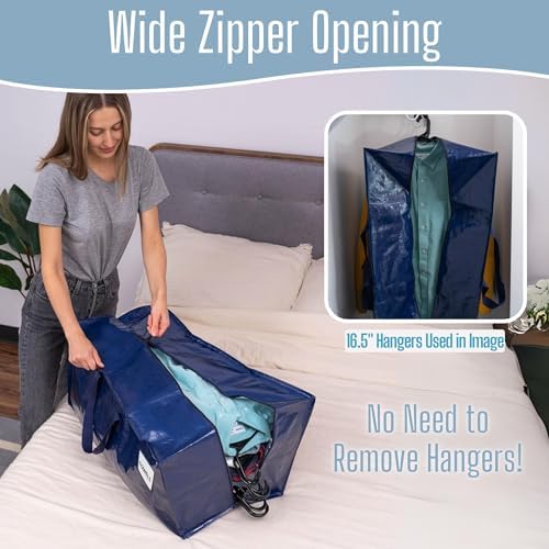 VENO 20 Pack Heavy Duty Moving Bags with Backpack Straps, Zippers & Handles, Extra Large Packing Bags for College Dorm Essentials, Moving Supplies Alternative to Cardboard Moving Boxes - Image 5