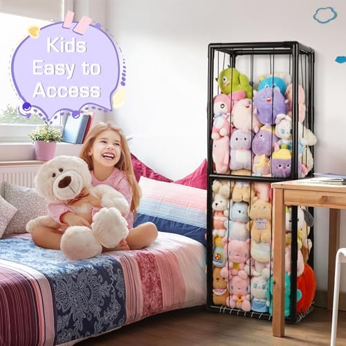 Stuffed Animal Storage Zoo Holder Space Save, PVC Stuffed Animal Organizer - Image 6