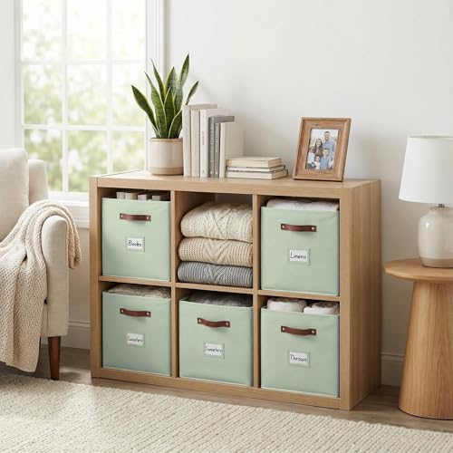 DECOMOMO Storage Bins, Cube Storage Bin with Labels - Image 2
