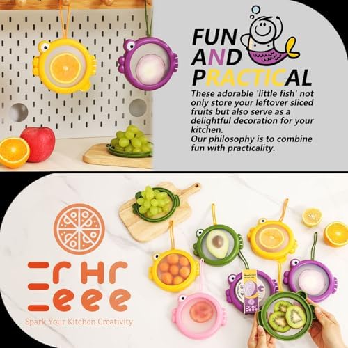 Silicone Food Storage Containers, 4Pcs Avocado Saver Produce Holder - Image 6