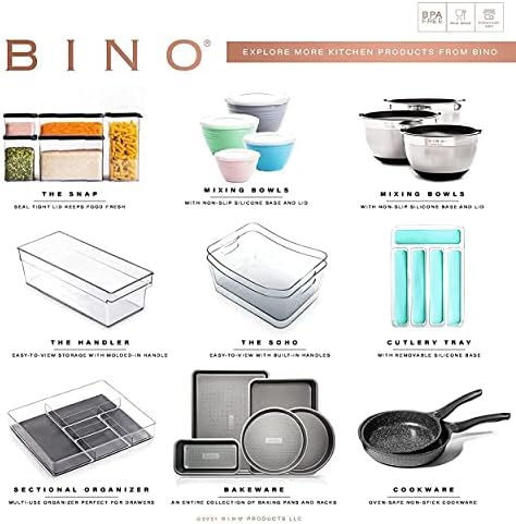 BINO | Clear Storage Organizer | THE HOLDER COLLECTION | Clear Containers for Organizing with Built-in Handles | Pantry Organization and Storage | Fridge Organizer | Smart Storage Bin Cabinet | Large - Image 7