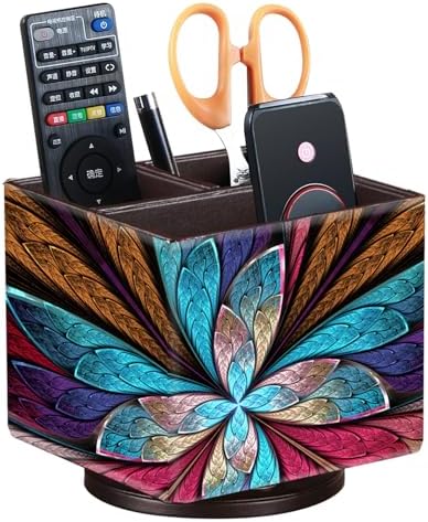 360°Rotatable TV Remote Control Holder/Caddy for Table,Nightstand Organizer by YAPISHI