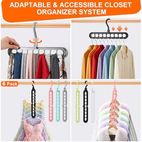 Closet Organizers and Storage,College Dorm Room Essentials Magic Hangers - Image 3