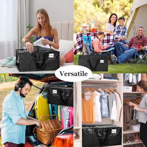 4 Pcs 24 Gallon Extra Large Moving Bags Heavy Duty Storage Bag - Image 6