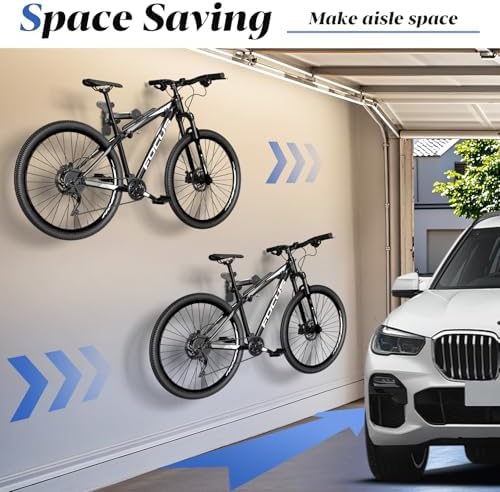 Goovilla Bike Wall Mount Hanger for Mountain/Road/Hybrid Bikes,1Pack Black - Image 6