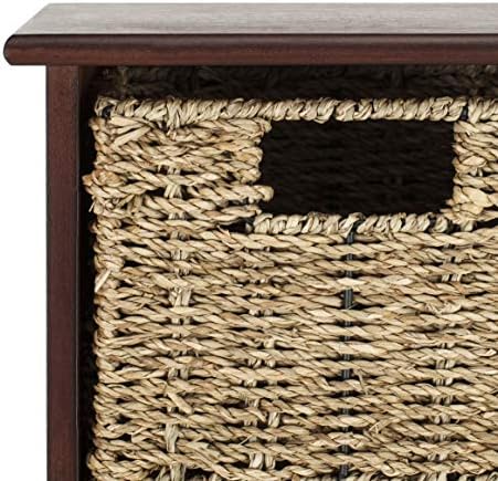 SAFAVIEH Finley Hanging 3-Basket Wood Storage Cabinet, 11.75" HAC5700B - Image 4